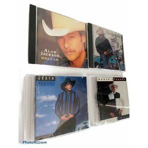 Lot of 4 Country Audio Music CDs Garth Brooks Alan Jackson Arista Sony Records